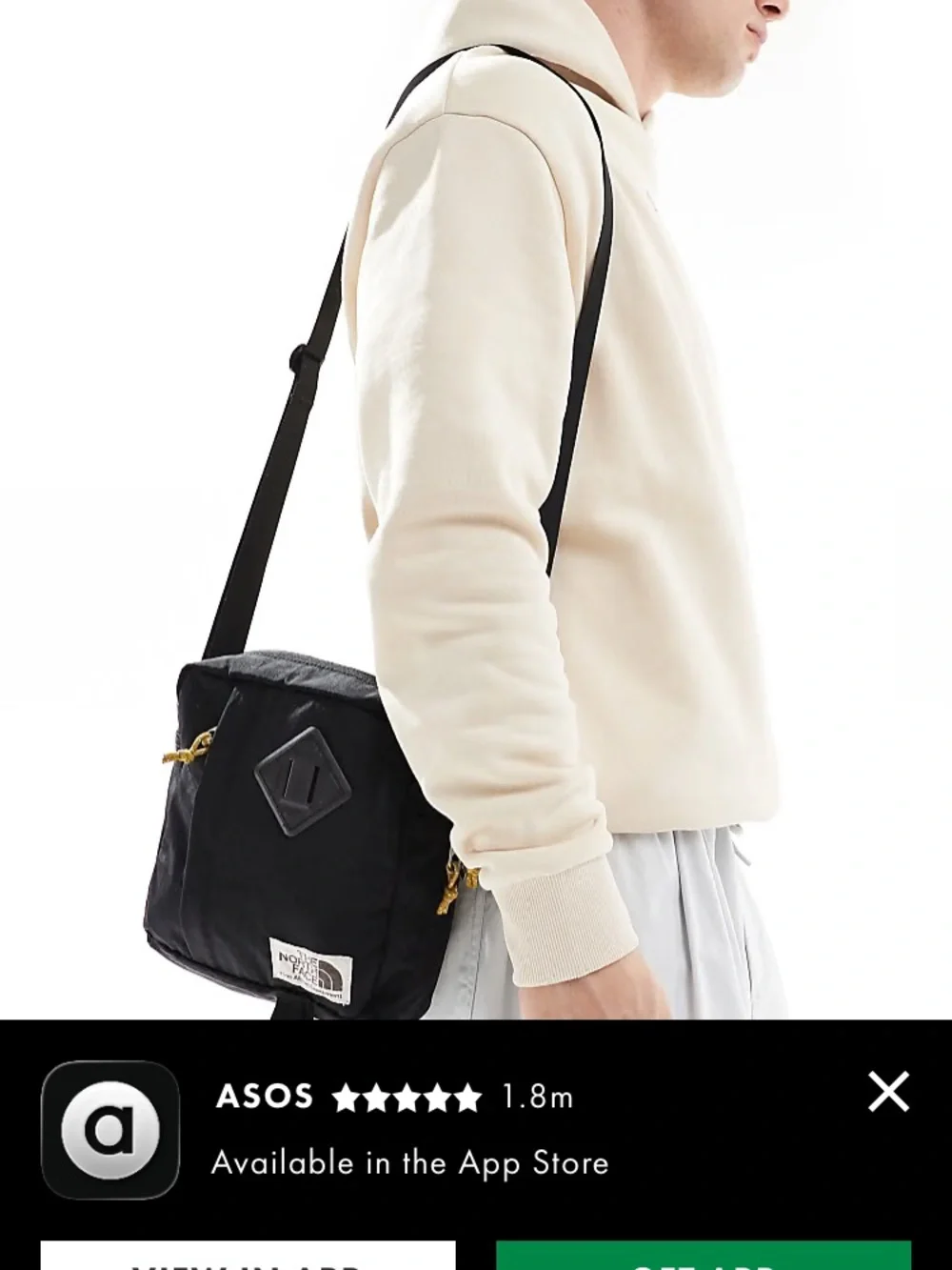 The North Face Heritage Berkeley  cross body Field bag in black
